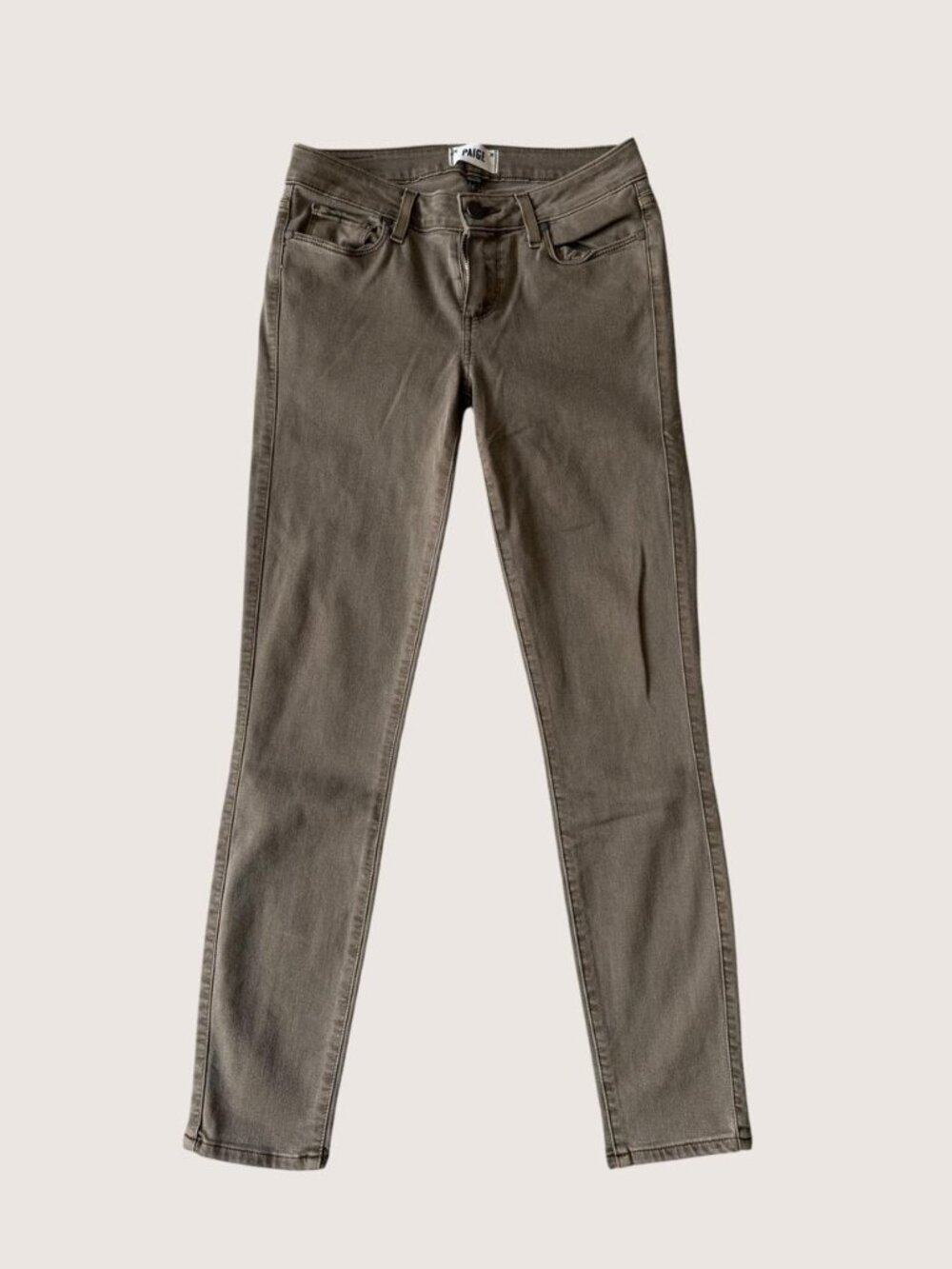 PAIGE Jeans Size 27 Green Verdugo Ankle Skinny Stretch
